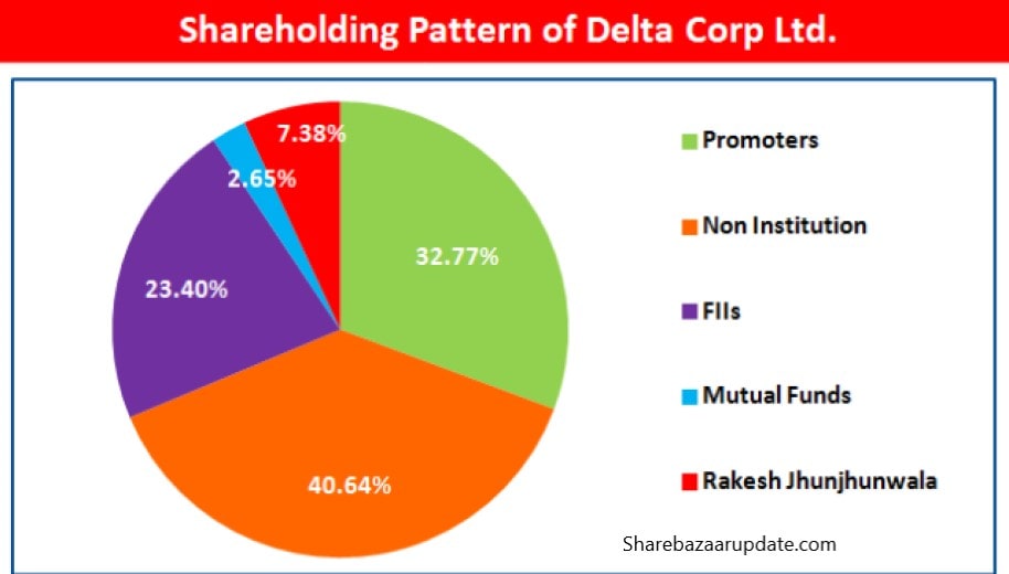 Shareholding of Delta Corp Limited 